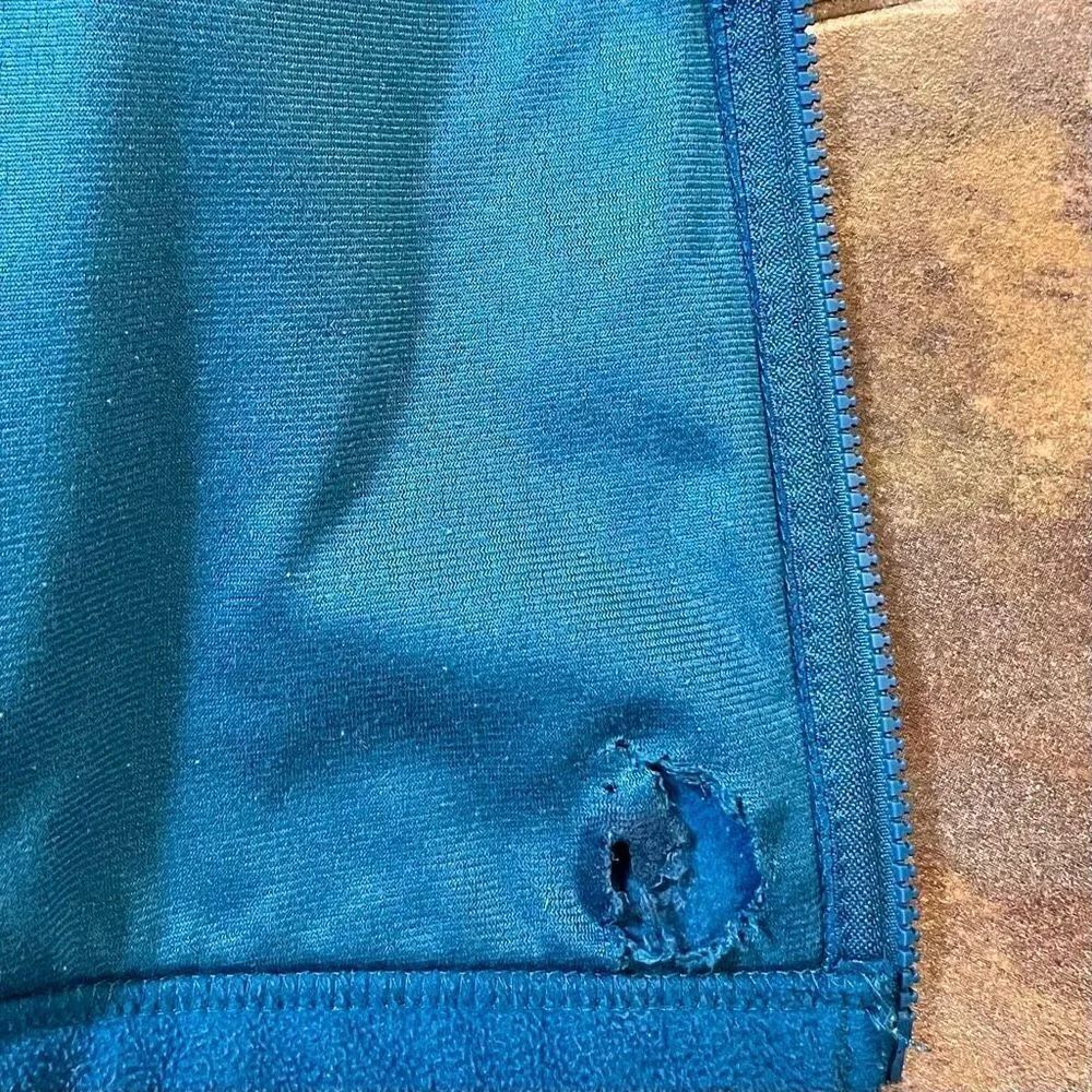 Columbia Turquoise Zip Up Cardigan Jacket Small - Picture 11 of 13